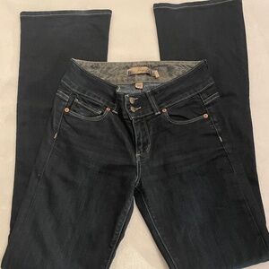 PAIGE | Hidden Hills‎ Dark Wash Contrast Stitch Bootcut Denim Jeans Sz. 25